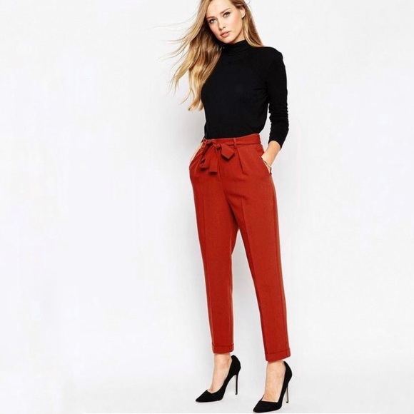 PAPERBAG PANTS IN RUST - Picture 3 of 9